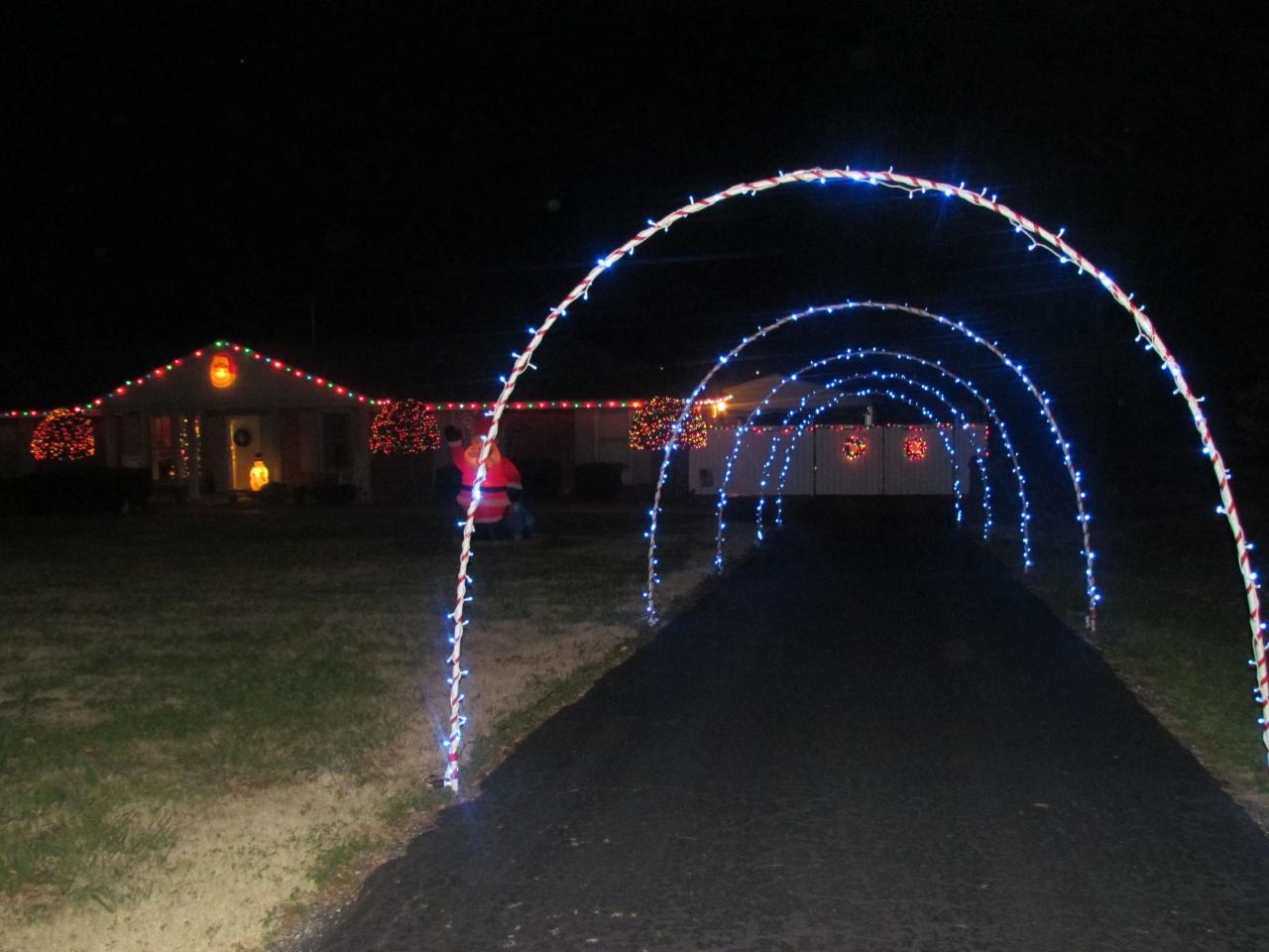 christmas ornament outdoor arch lighted arches christmas angle on white wire to decorate some