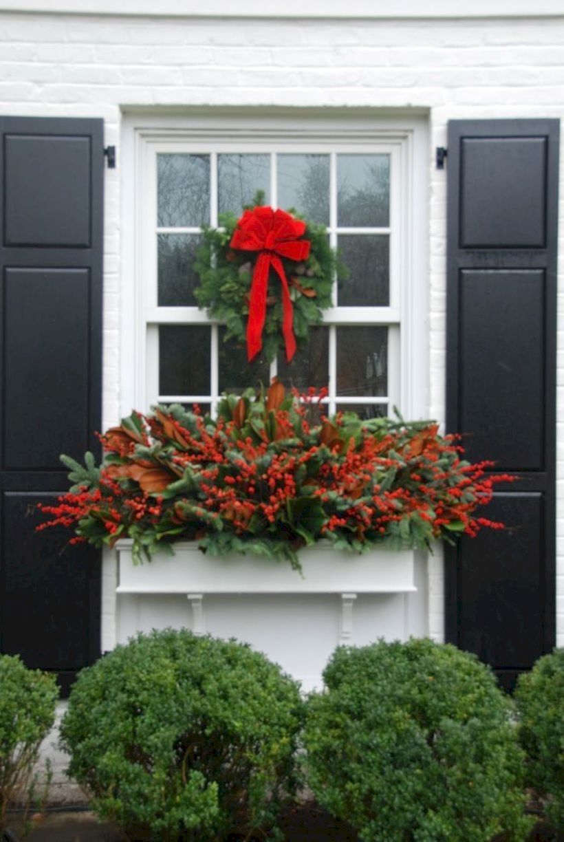 christmas decorations for outdoor window boxes Splendid outdoor planter ideas beautiful home winter season 28