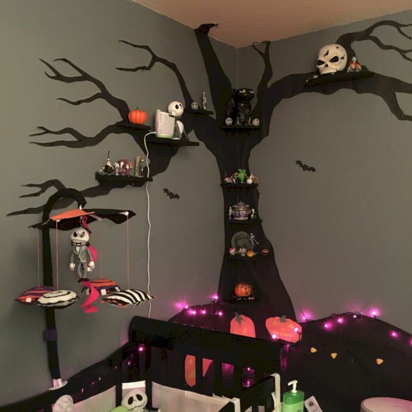 nightmare before christmas room decor 30 Cool Halloween Decor For Kids Room Nightmare before christmas decorations