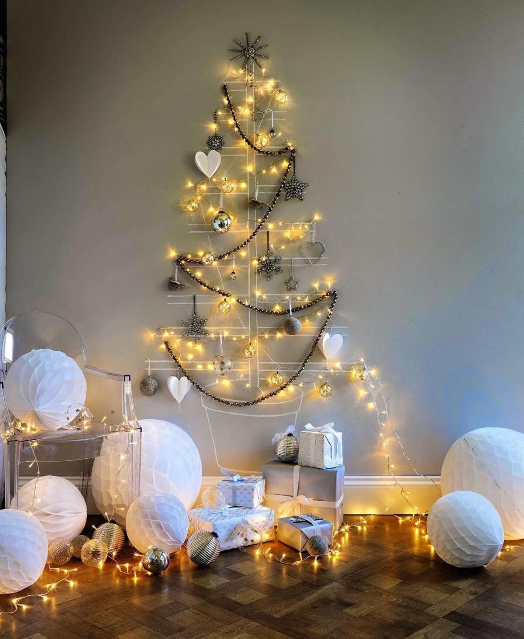 christmas decor ideas wall 35 Best Christmas Wall Decor Ideas and Designs for 2021