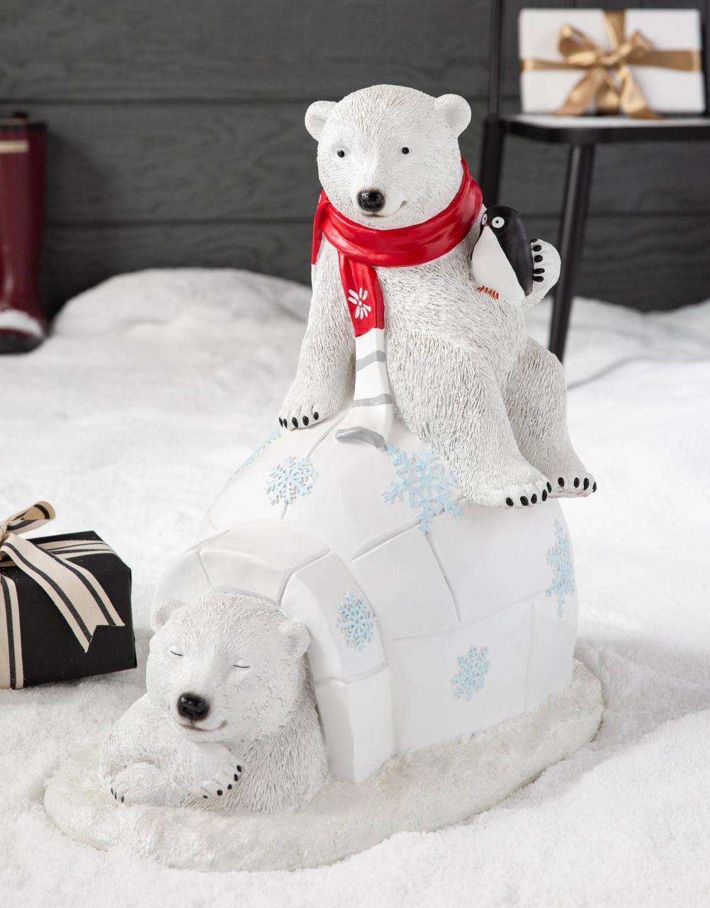 polar bear decor for christmas Outdoor Polar Bear Christmas Decor The Urban Decor