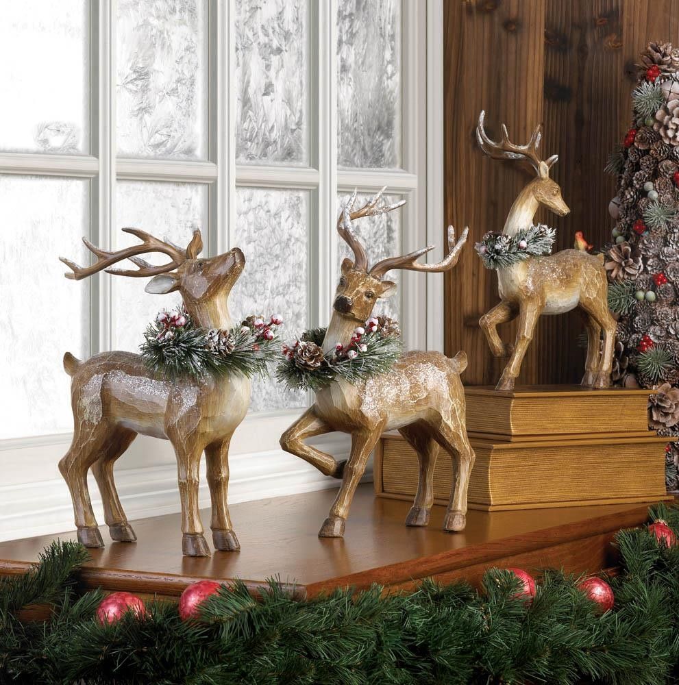 christmas reindeer decor indoor CUPID REINDEER FIGURINE Indoor Christmas, Merry Christmas, Christmas Reindeer, Christmas