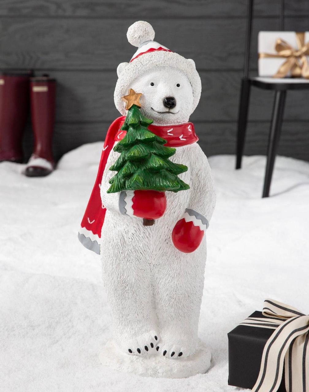 polar bear outdoor christmas decor Outdoor Polar Bear Christmas Decorations ZYHOMY