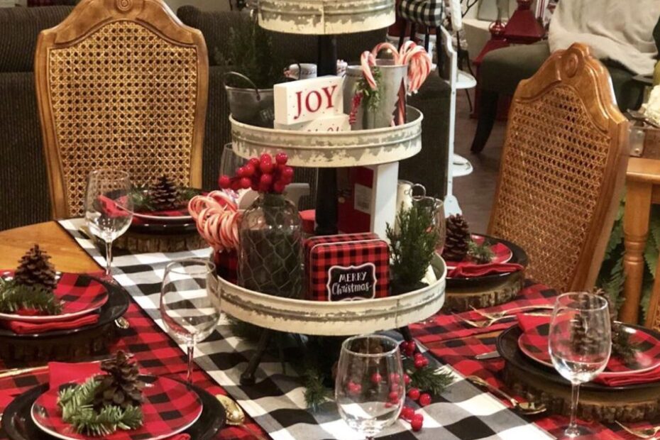 christmas decor buffalo plaid 20+ Christmas Buffalo Plaid Tablescape