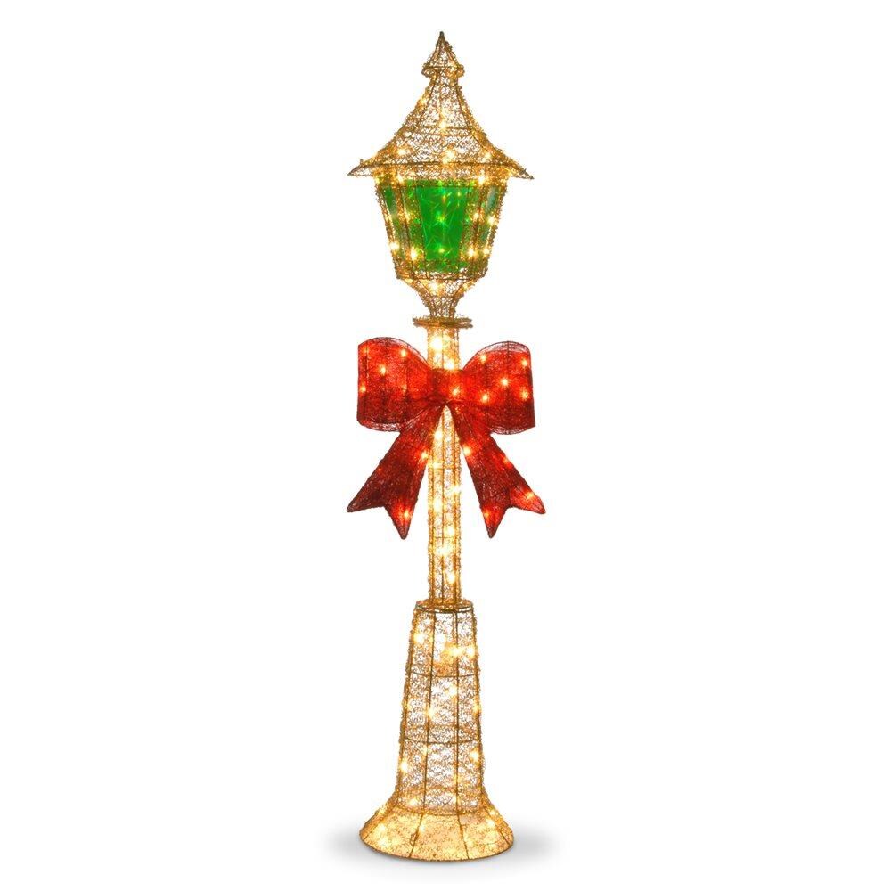 christmas decor for lamp post Lamp post Christmas Decorations at