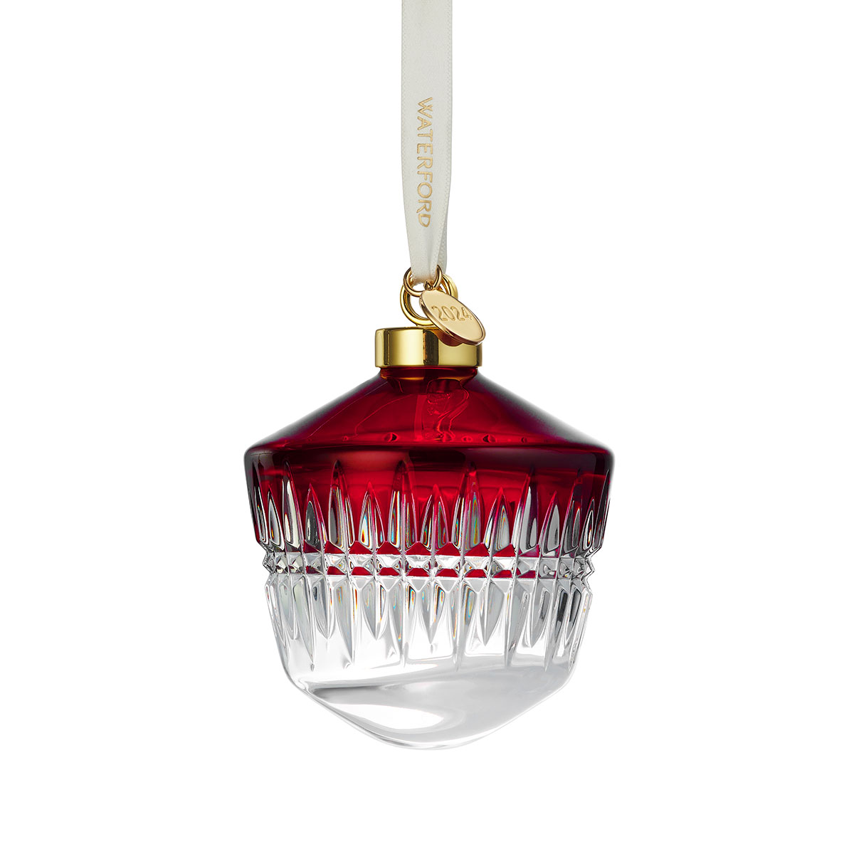 waterford christmas ornaments 2024 release date Waterford 2024 New Year Celebration Bauble Dated Ornament Red