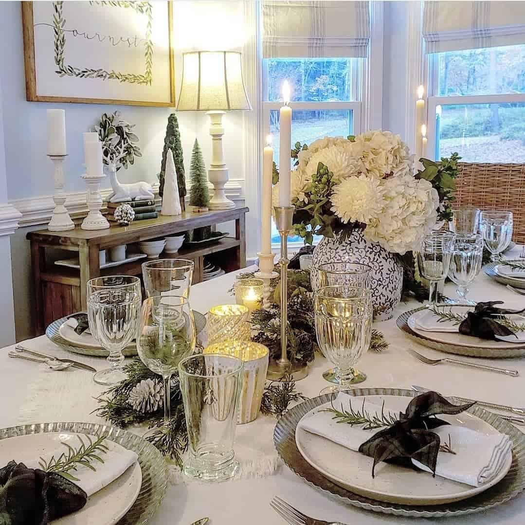 christmas farmhouse table decor 40 Farmhouse Christmas Table Décor Ideas to Deck Your Table With Holiday Cheer