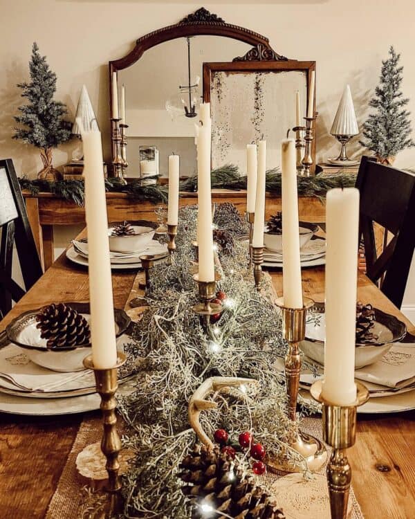 farmhouse christmas table decor 40 Farmhouse Christmas Table Décor Ideas to Deck Your Table With Holiday Cheer