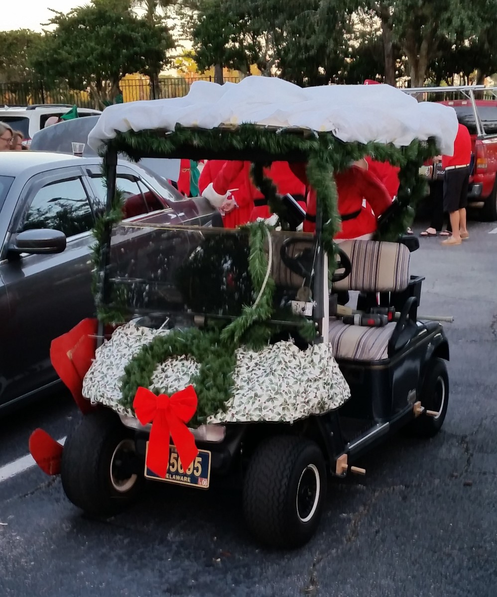 christmas decor for golf carts How to Decorate a Golf Cart for Christmas Holidappy