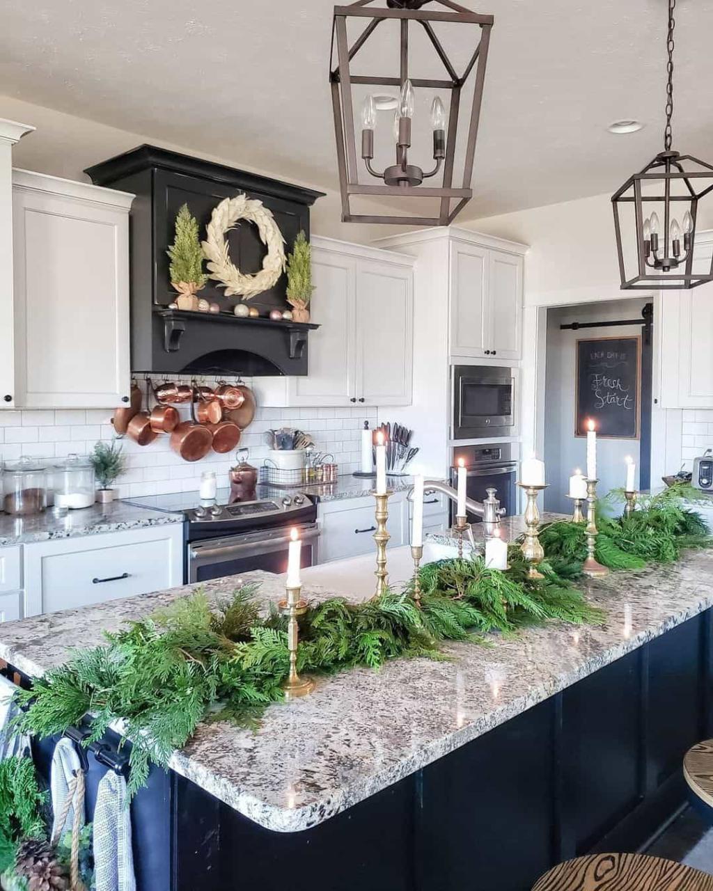 farmhouse christmas kitchen decor 31 Farmhouse Christmas Kitchen Décor Ideas to Make the Merriest Kitchen