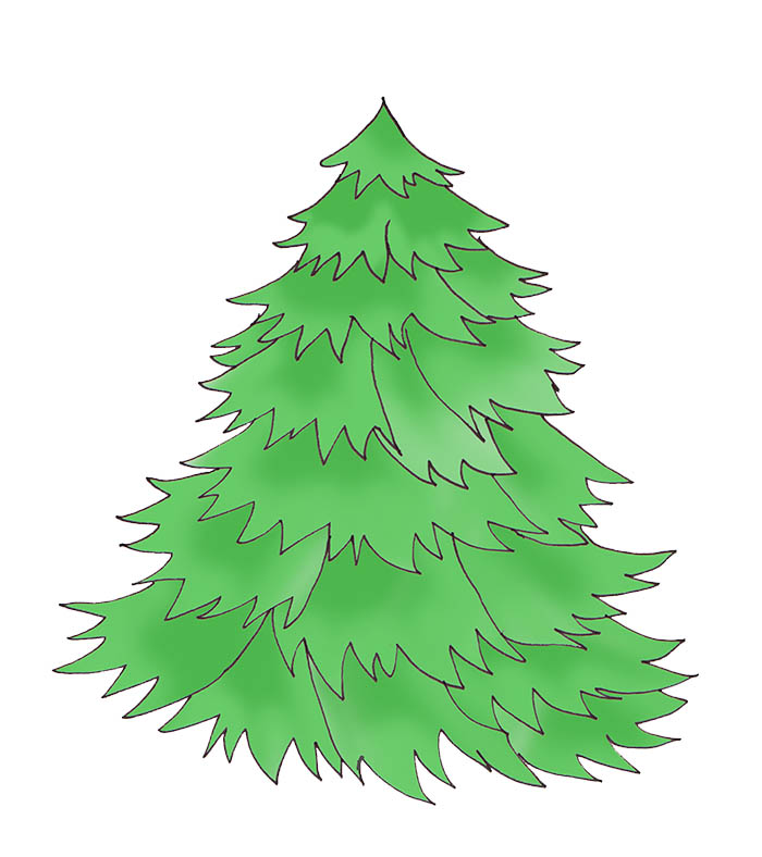 christmas decor no tree christmas tree without decorations png Clip Art Library