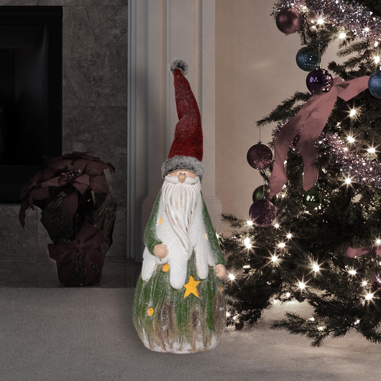 alpine corporation christmas decor Alpine Corporation 26in Figurine Santa Batteryoperated Christmas Decor in the Christmas Decor