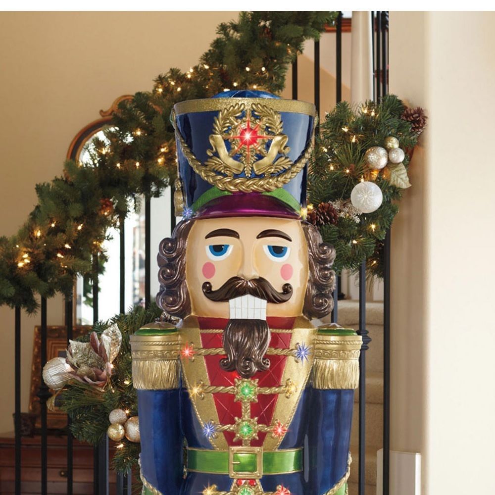 life size christmas decor Life size nutcracker christmas decor pre lit led lights 6 ft indoor outdoorthis magnificen