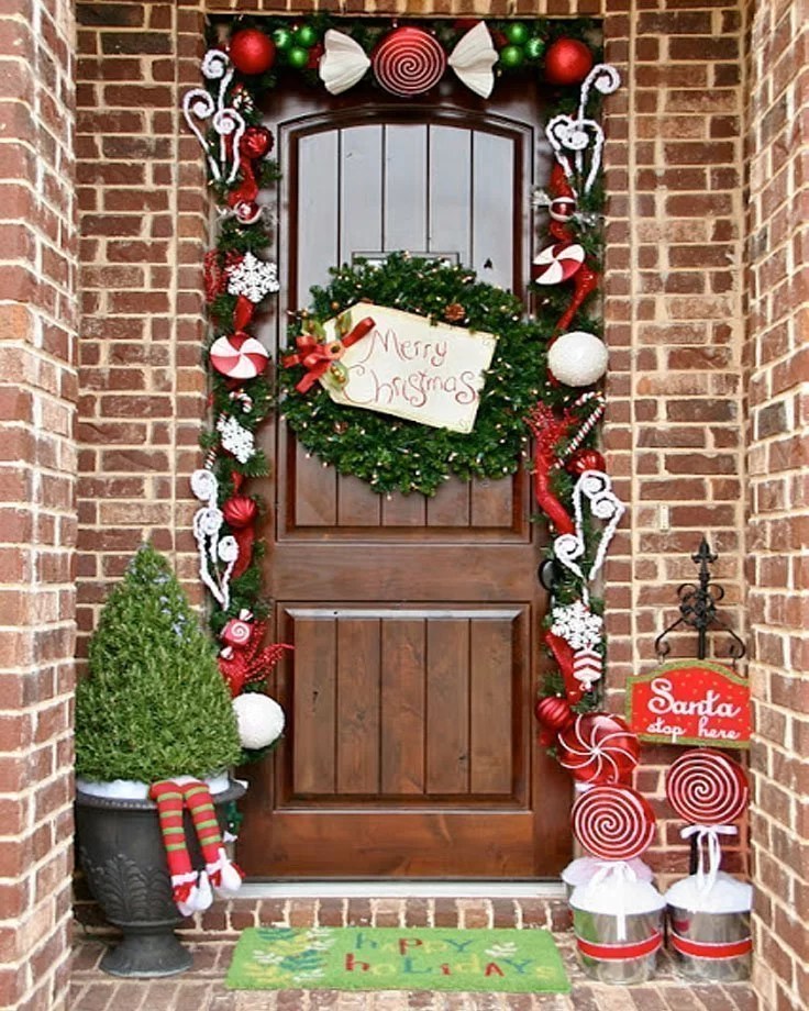 front door christmas decor Christmas Door Decorations Kmart 2023 Top Amazing Incredible Christmas Eve Outfits 2023