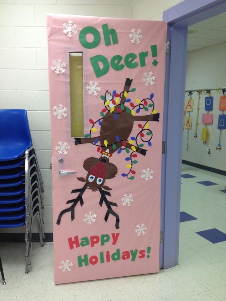 christmas classroom door decor Christmas Door Decorating Contest Winners 6 Decor Renewal Porta aula natale, Decorazioni