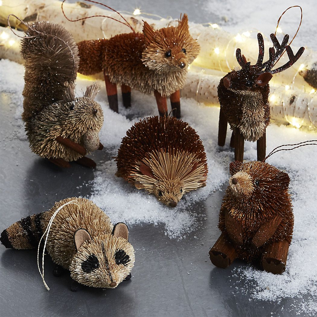 woodland creatures christmas decor Forest Animals Christmas Decorations Animals World