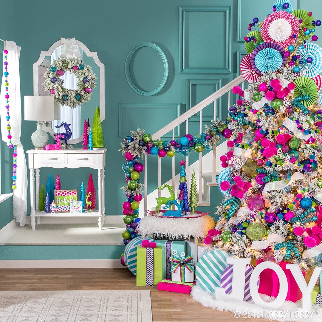 merry and bright christmas decor Take “merry and bright” to a whole new level with our super colorful Funky Town Christmas