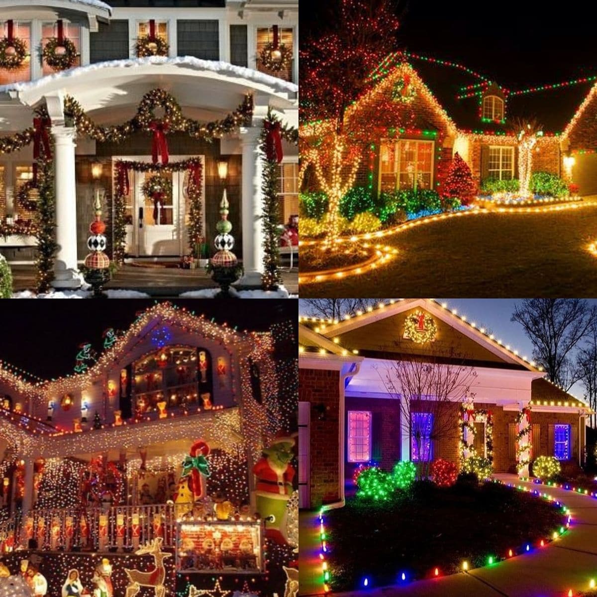 outdoor lighted christmas decor 20 Easy Outdoor Christmas Light Ideas Craftsy Hacks