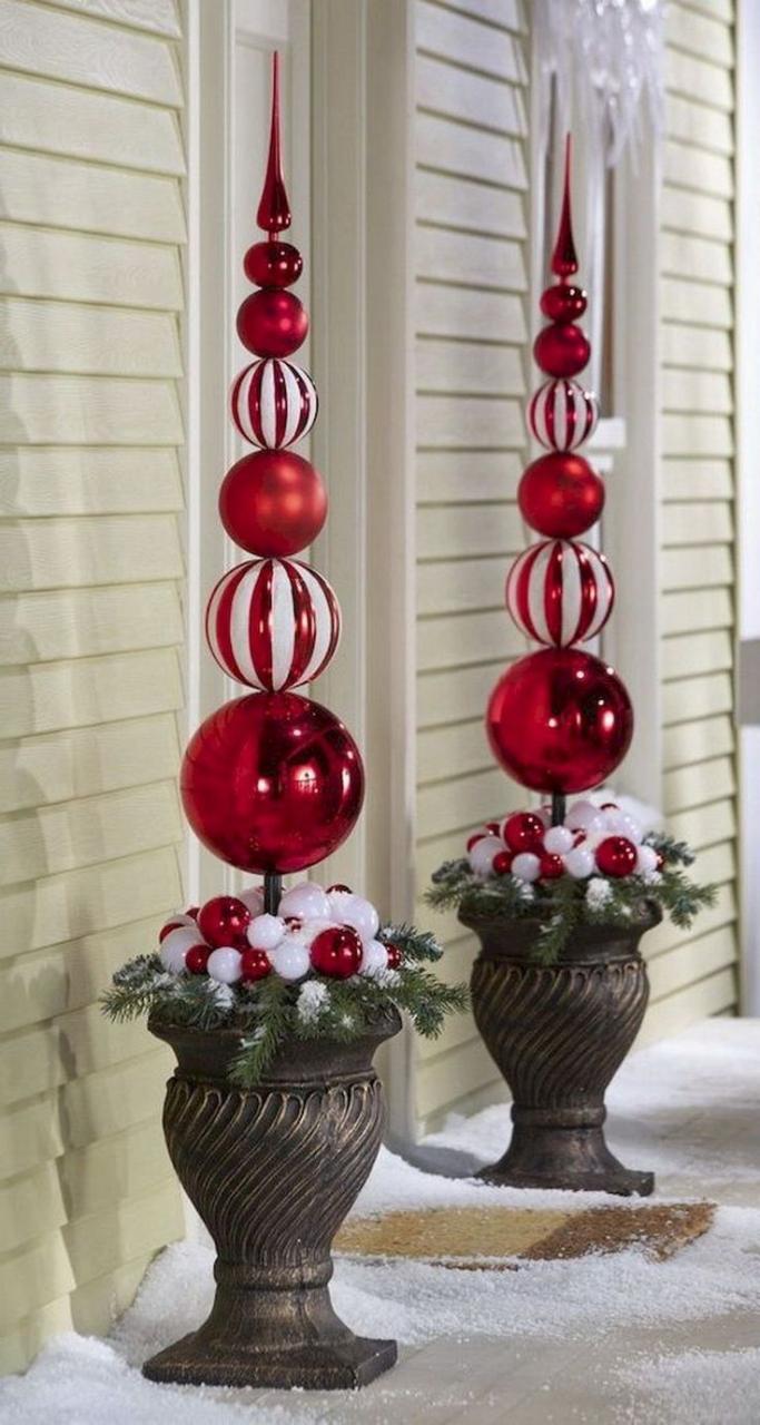 christmas decor to make 30+ Cheap Outdoor Christmas Decorations HomeDecorish