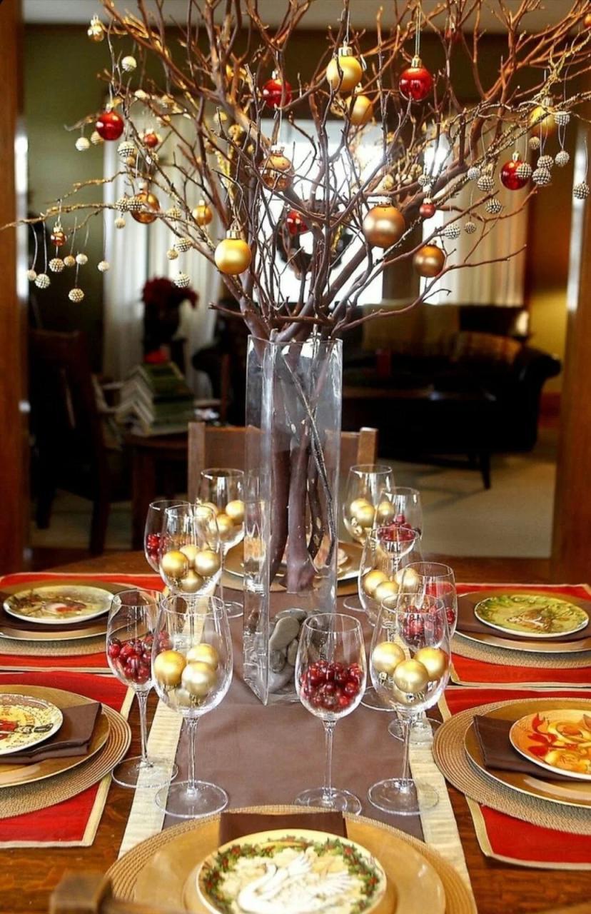 christmas decor for tables pinterest 50 Best DIY Christmas Table Decoration Ideas for 2021