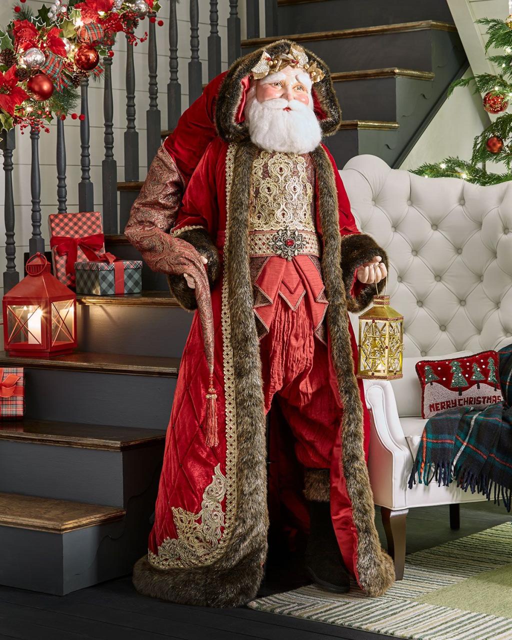 life size christmas decor Katherine's Collection LifeSize Holiday Cheer Santa Katherine's collection, Holiday cheer