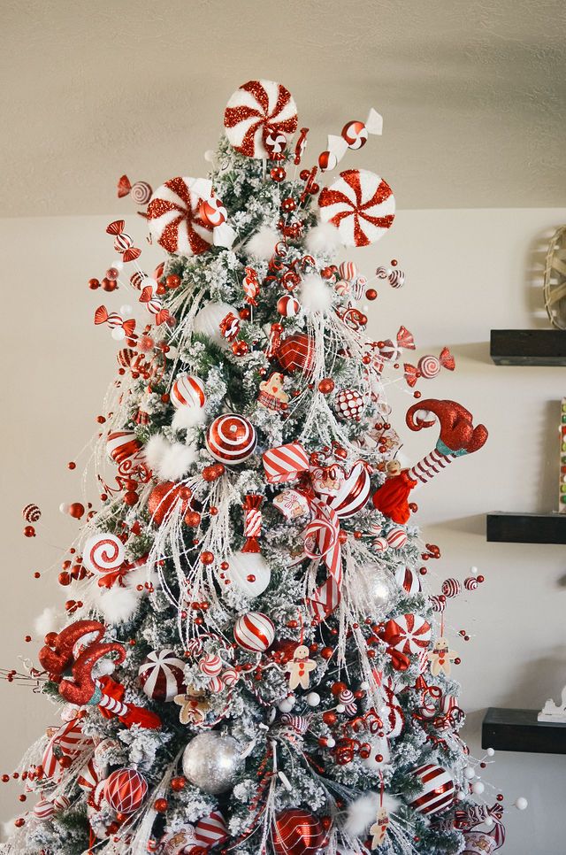 peppermint christmas tree decor Peppermint Christmas Tree by Rachelle Alexis Designs. Photo by Demand Photography Christmas