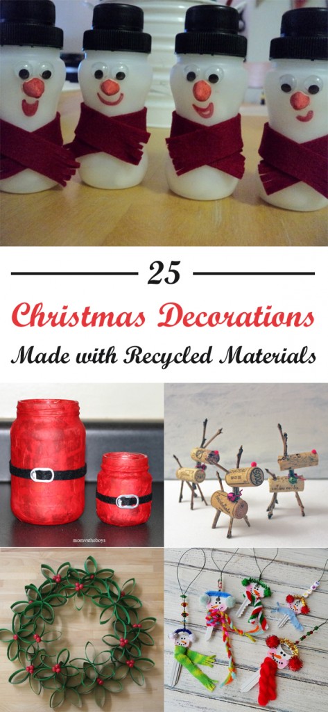 christmas decor ideas using recycled materials 25 Christmas Decorations Made with Recycled Materials