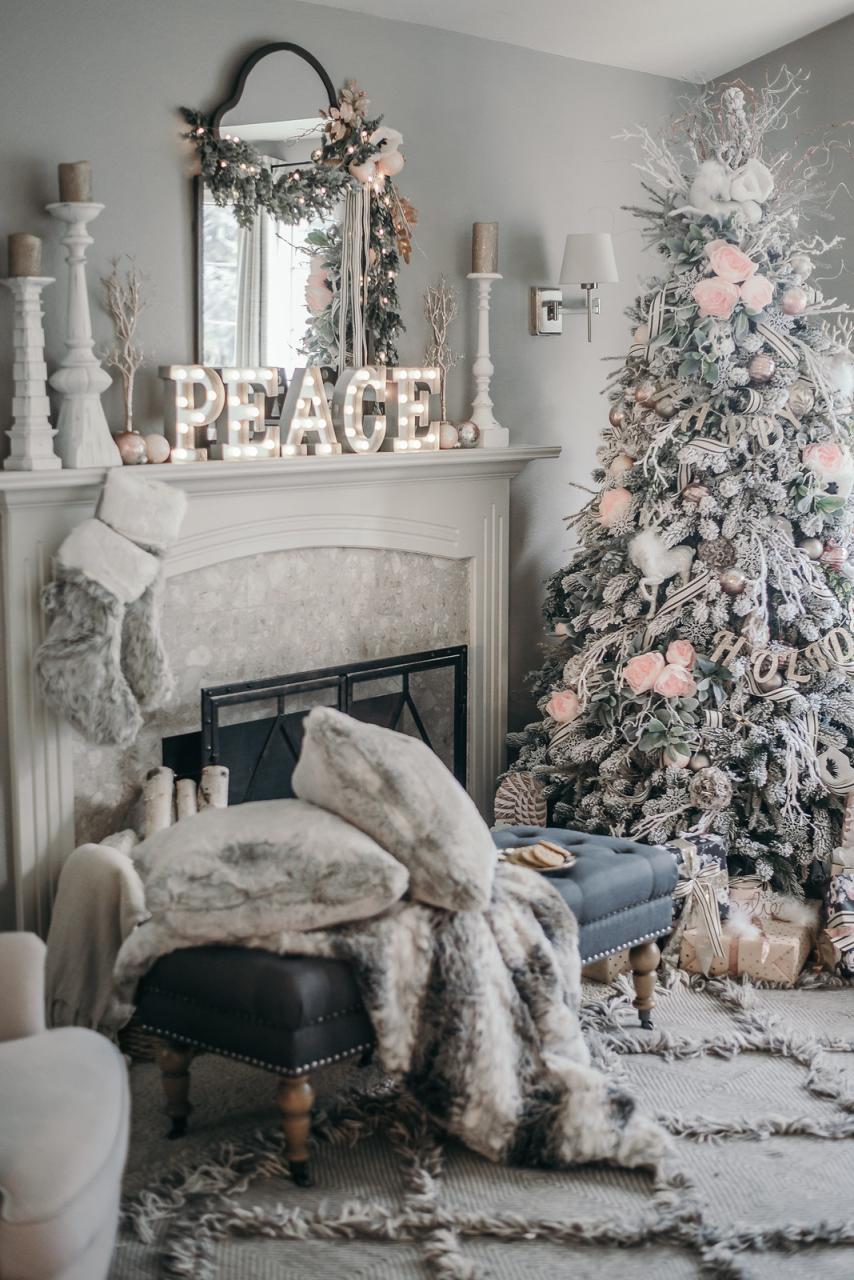 christmas wall decor ideas pinterest The Best Christmas Decorations on Pinterest living after midnite