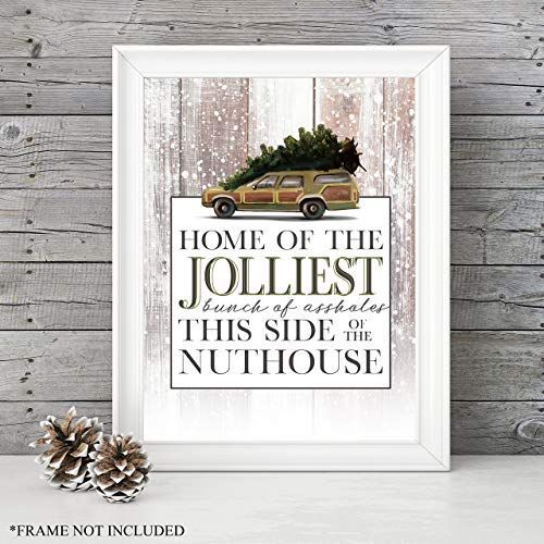 national lampoons christmas vacation decor Holiday Decor National Lampoon's Christmas Vacation "Home of the Jolliest Bunch" Un