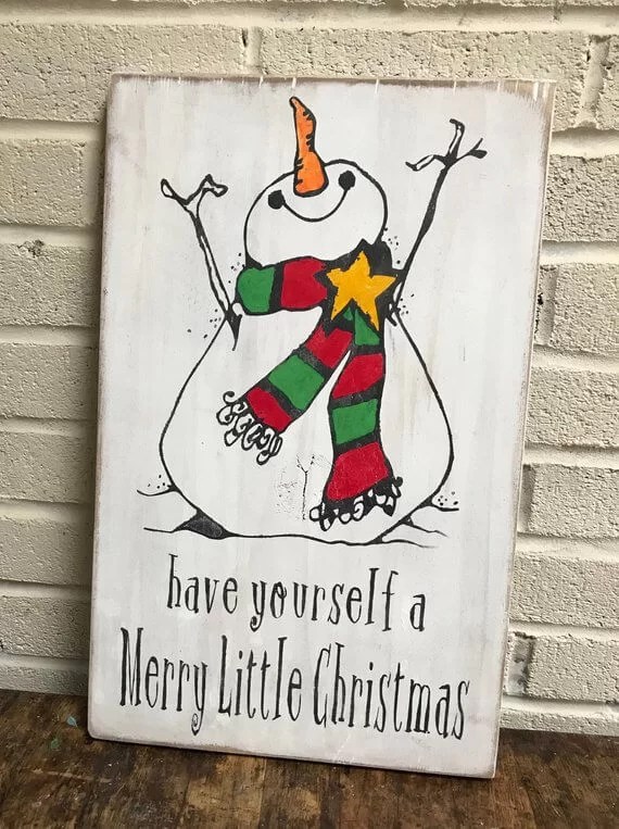 christmas home decor signs 26 Best Christmas Wood Sign Ideas and Designs for 2020