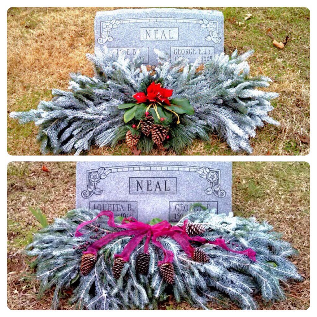 christmas decor for gravesite Grave Blanket Christmas flowers, Memorial flowers, Gravesite decorations