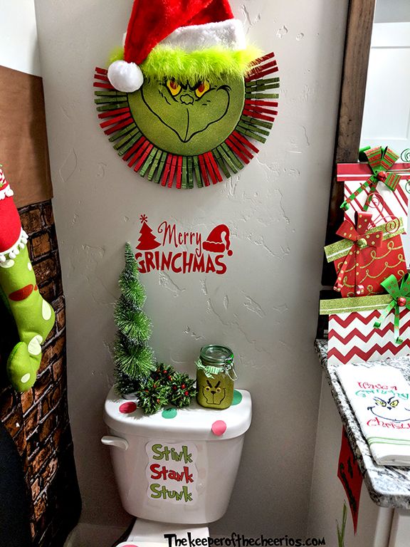 grinch christmas bathroom decor Grinch Bathroom Ideas, Grinch bathroom, how the grinch stole christmas, Christmas bathroom