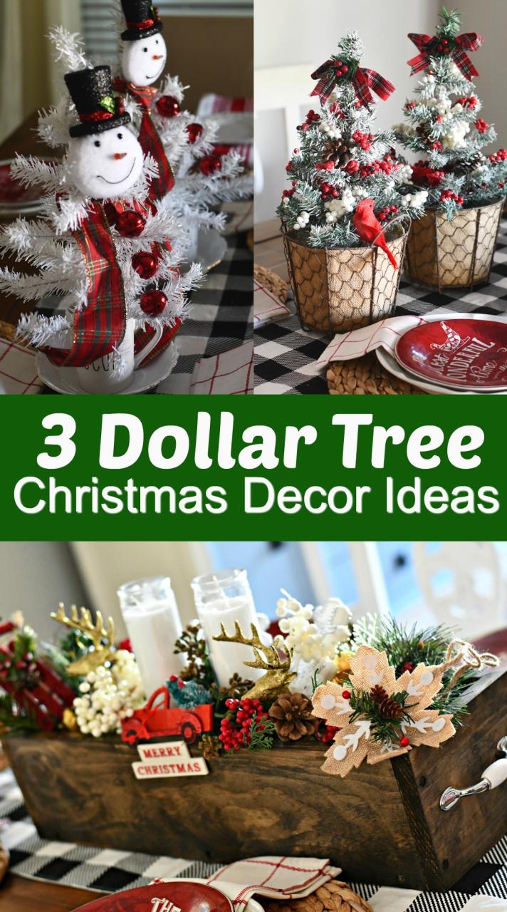 diy dollar tree christmas decor 3 Easy DIY Dollar Tree Christmas Centerpieces Hip2Save