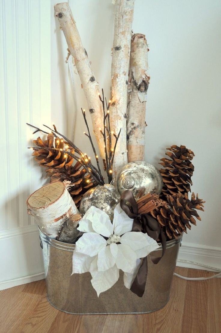 christmas decorations indoor inspo 55 Awesome Outdoor And Indoor Pinecone Decorations For Christmas DigsDigs