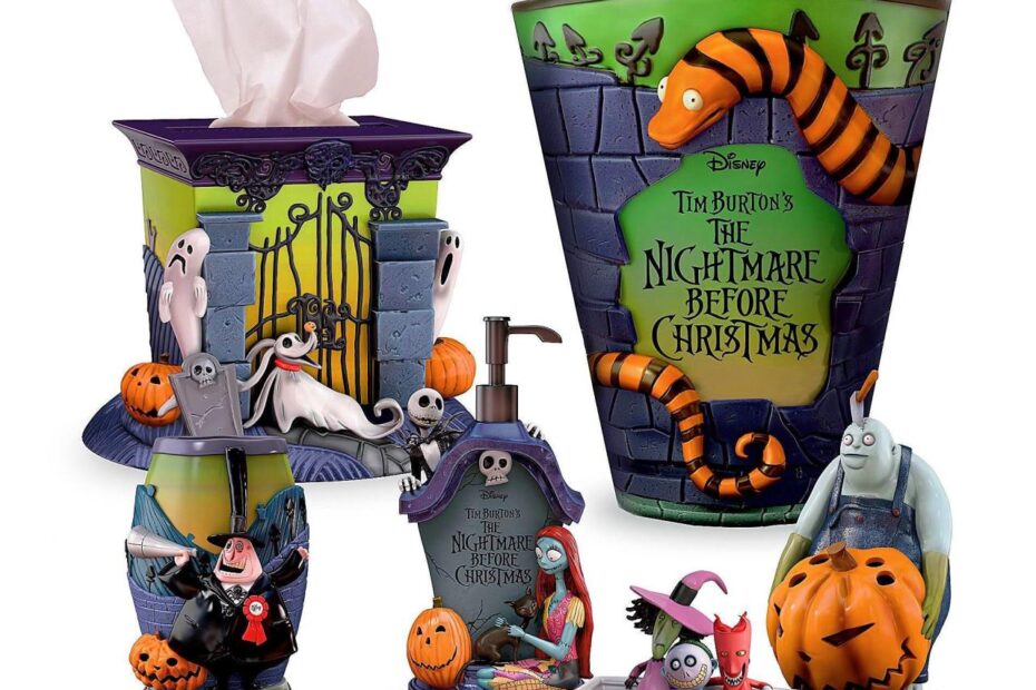 nightmare before christmas bathroom decor NBC bathroom set Nightmare before christmas decorations, Nightmare before christmas, Christmas