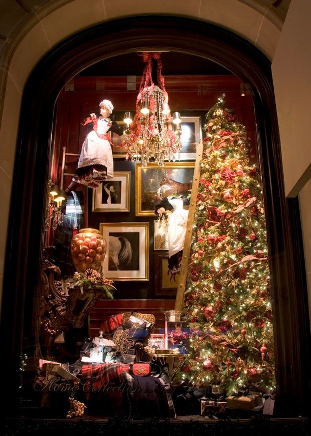 ralph lauren christmas decor Ralph Lauren schafft einen Lebensstil, den ich liebe Geschenkartikel Holiday window display