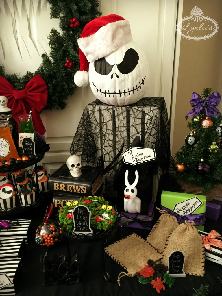 nightmare before christmas party decor Nightmare Before Christmas Party Ideas — Lynlees