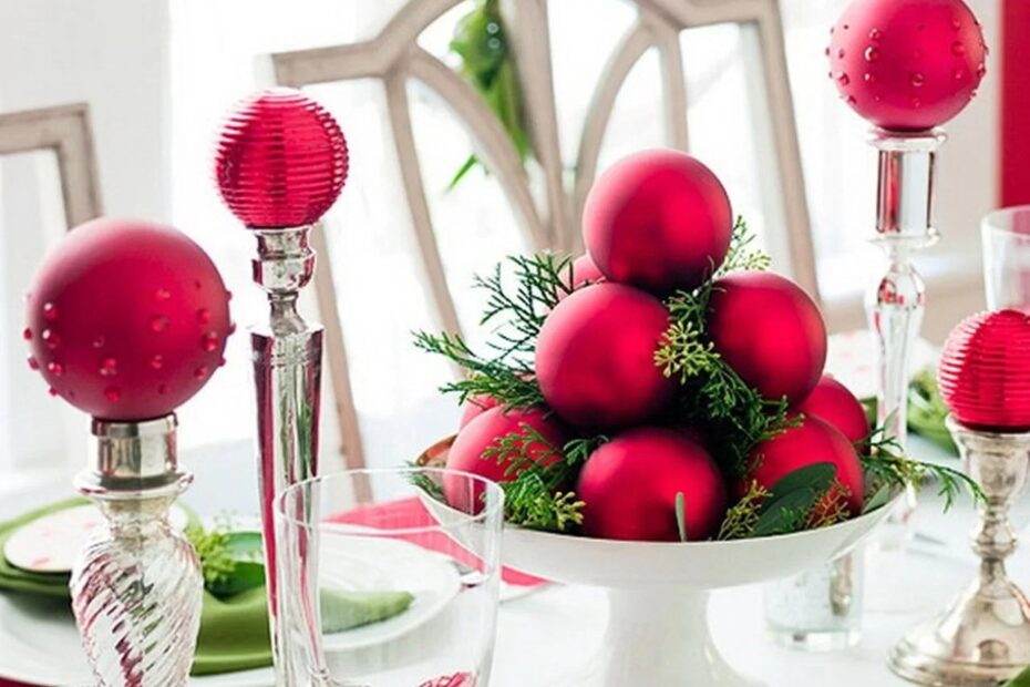 table top decor christmas 50 Best DIY Christmas Table Decoration Ideas for 2021