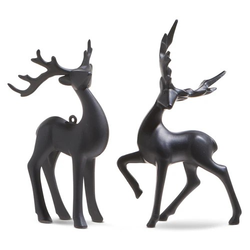 black deer christmas decor Black Deer Ornaments — Beth's A Christmas and Holiday Shop