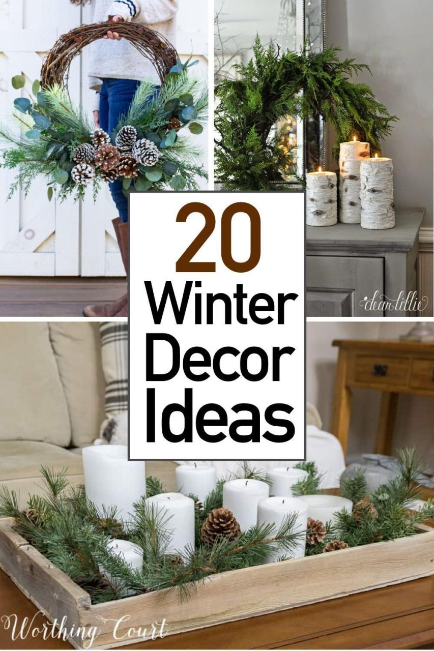 winter decor after christmas 20 Cozy Winter Decor Ideas For After Christmas The Unlikely Hostess Winter decor, Winter