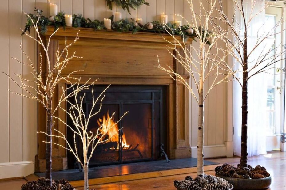 birch tree christmas decor Our Indoor/Outdoor Lighted Birch Tree makes an stunning accent in any season. Simply beautiful