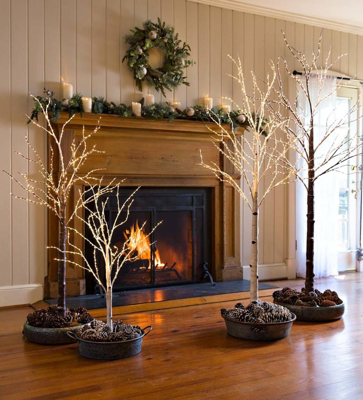 birch tree christmas decor Our Indoor/Outdoor Lighted Birch Tree makes an stunning accent in any season. Simply beautiful