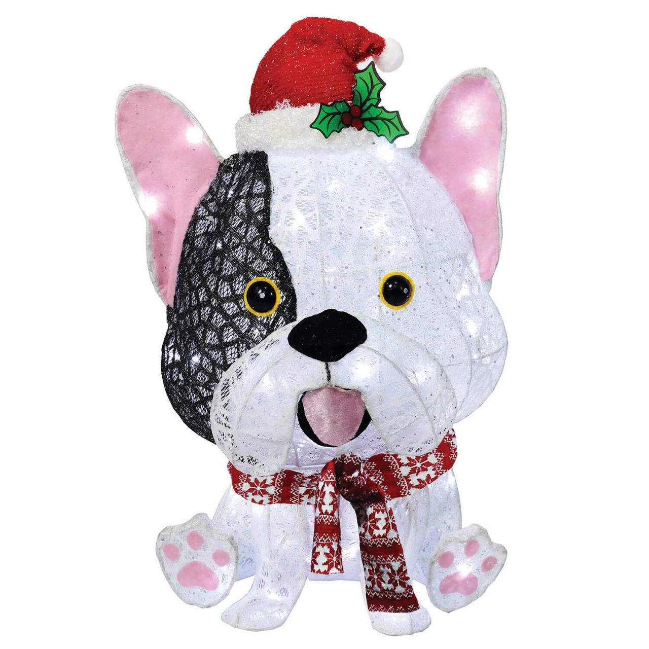 french bulldog christmas decor French bulldog Outdoor Christmas Decorations at