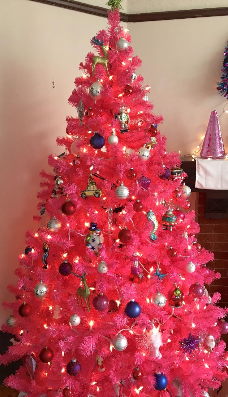 pink christmas tree decor Hot Pink Christmas tree Pink christmas tree, Pink christmas, Christmas tree