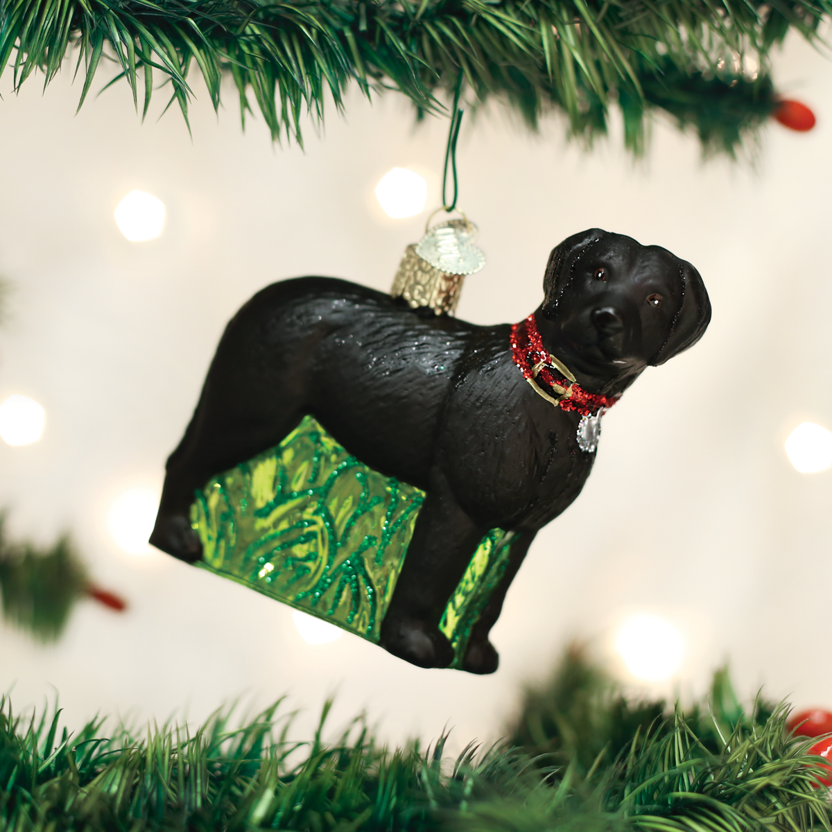 black lab christmas decor Standing Black Lab Ornament Old world christmas, Old world christmas ornaments, Christmas