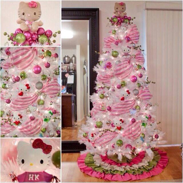 hello kitty christmas decor Hello kitty Christmas tree Hello kitty christmas tree, Hello kitty christmas, Pink christmas