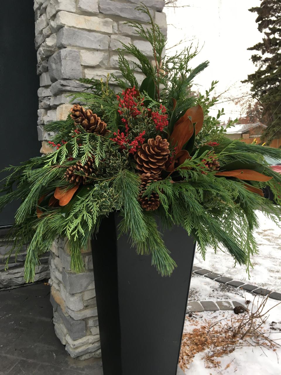 christmas decorating ideas for outdoor pots Pin by Terry Powell on Christmas containers Christmas planters