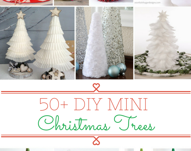 christmas decor mini trees 50 DIY Mini Christmas Trees Prudent Penny Pincher