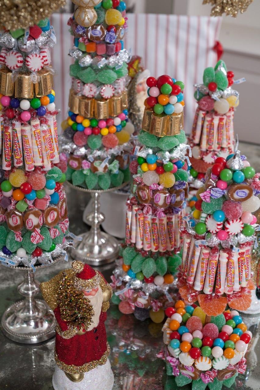 christmas candy decor diy The Glam Pad Candy centerpieces, Diy christmas candy, Candy christmas decorations