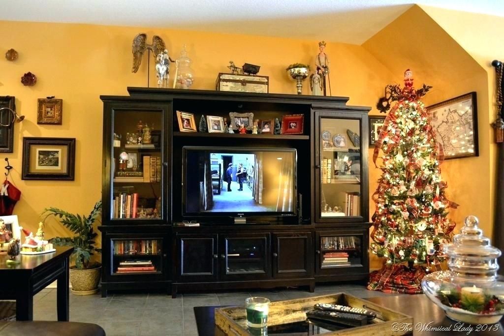 christmas decor for entertainment center 10+ Entertainment Center Christmas Decor ZYHOMY